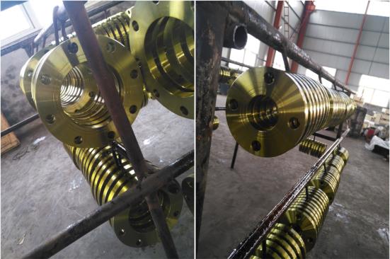 Saksikan JIS 10K Plate Flange dalam lukisan kuning!